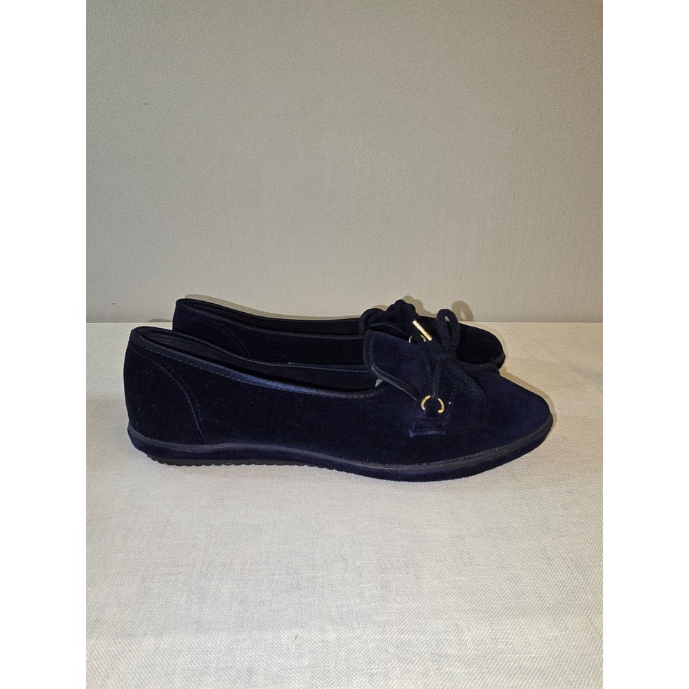 Grasshoppers Womens Loafers Blue Velvet Boat Shoe Moccasin 9XW Excellent